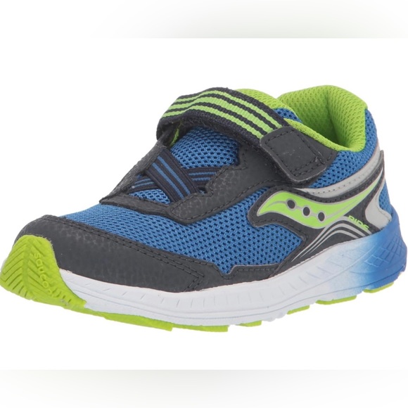 Saucony navy/green boys' sneaker, size 6W (toddler) - Picture 2 of 13